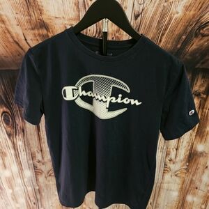 Champion Dark Blue Tee with Logo